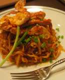 暗殺者のフォー＊渡り蟹パスタ風
