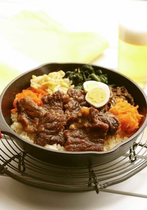 鯨カルビのビビンバ-レシピのメイン写真