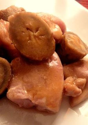 鶏肉とごぼうの蜂蜜生姜マスタード煮-レシピのメイン写真