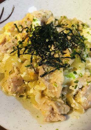 材料３つ●あまから豚玉子丼-レシピのメイン写真