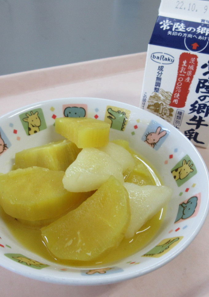【保育所給食】さつまいもとりんごの甘煮-レシピのメイン写真