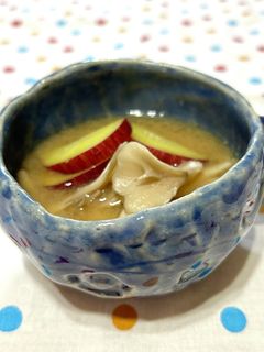 さつま芋と舞茸のお味噌汁-レシピのメイン写真