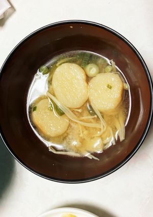 えのきとお麩の味噌汁-レシピのメイン写真