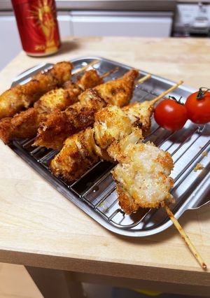 さっぱりヘルシー☆鶏胸肉と玉ねぎの串カツ-レシピのメイン写真