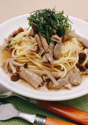 中味汁ときのこの和風スパゲッティ-レシピのメイン写真