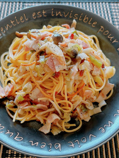 冷凍野菜でペペロンチーノ暗殺者のパスタ☆-レシピのメイン写真