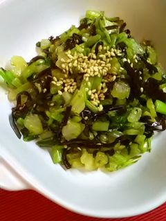 セロリとかぶの葉の昆布の佃煮和え-レシピのメイン写真
