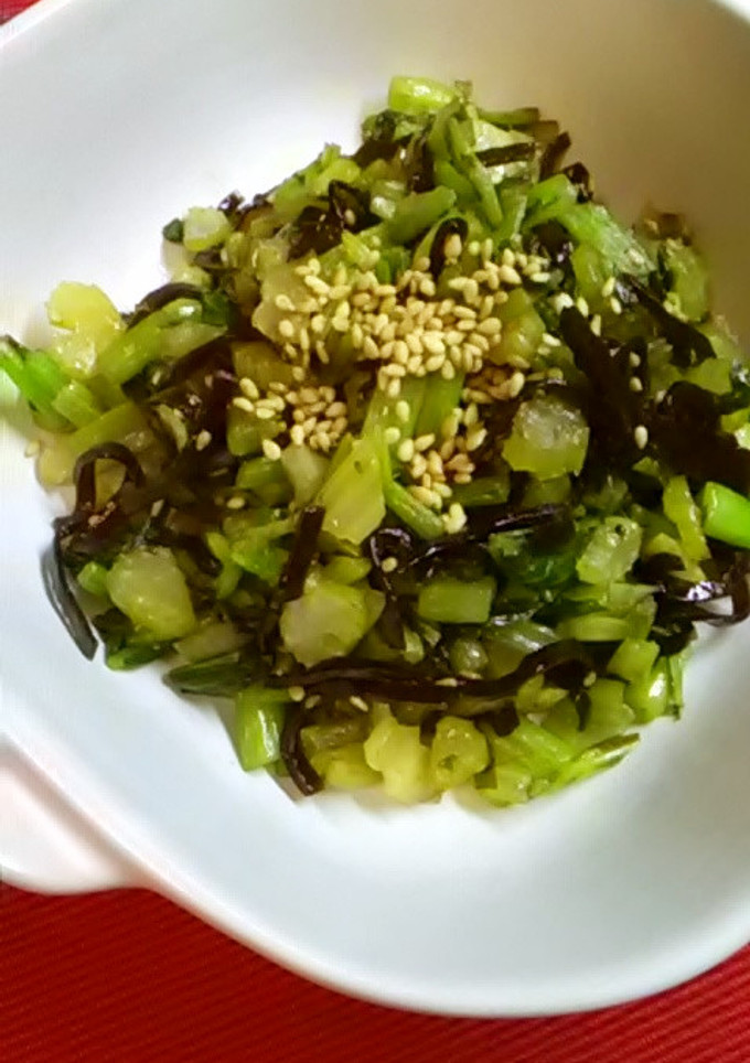 セロリとかぶの葉の昆布の佃煮和え-レシピのメイン写真