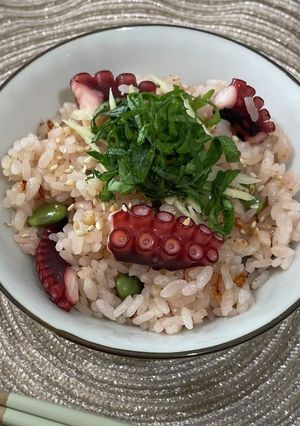 喜晴秘伝の特製塩出汁のタコ飯-レシピのメイン写真