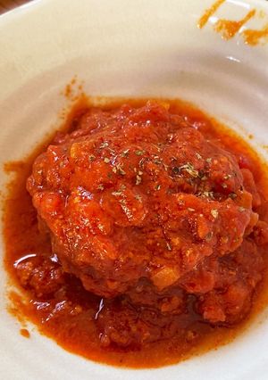 トマト缶で簡単!煮込みハンバーグ-レシピのメイン写真