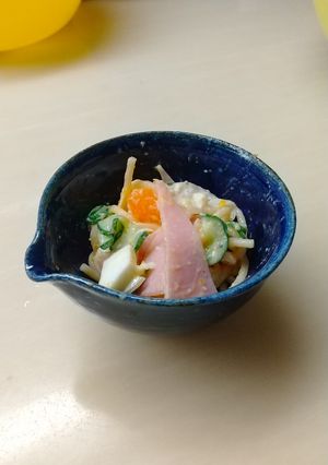★レンジで時短★旨味たっぷりパスタサラダ-レシピのメイン写真