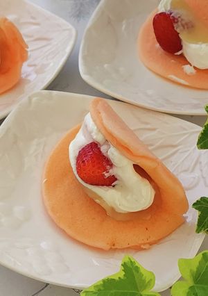 米粉で作る♪イチゴ生どら-レシピのメイン写真