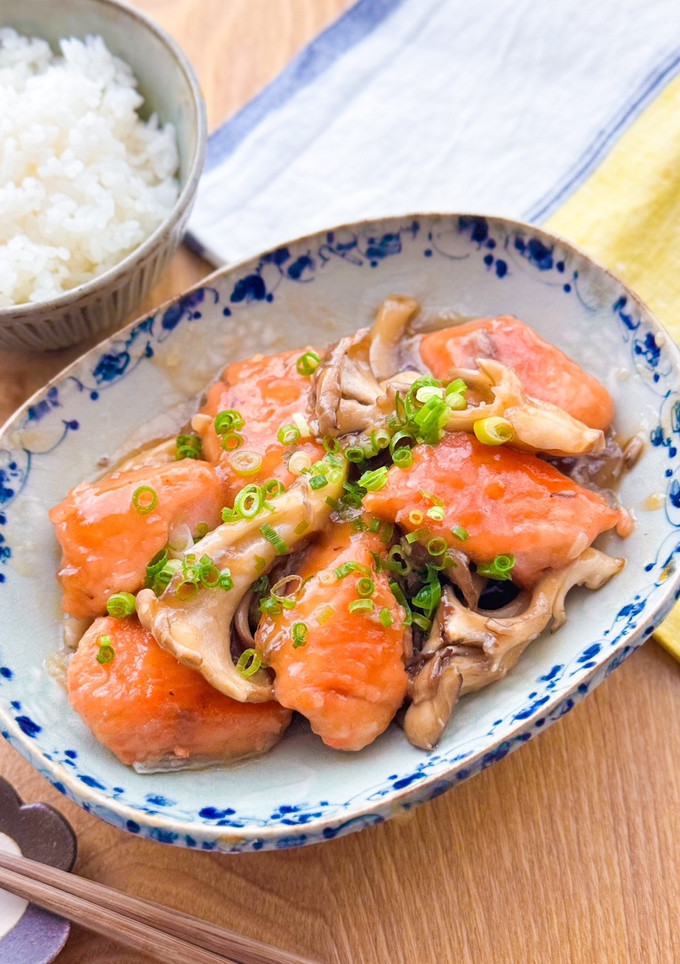 鮭と舞茸のあんかけ煮♩-レシピのメイン写真