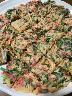 桜海老とニラのポン酢で食べるチヂミ-レシピのメイン写真