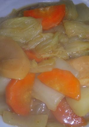 白菜と魚肉ソーセージのカレー煮-レシピのメイン写真