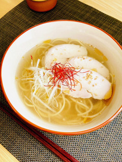 大豆麺使用!鶏塩ラーメン-レシピのメイン写真