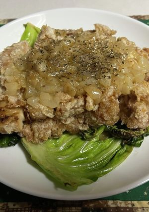 山賊焼の洋梨ソースがけ-レシピのメイン写真