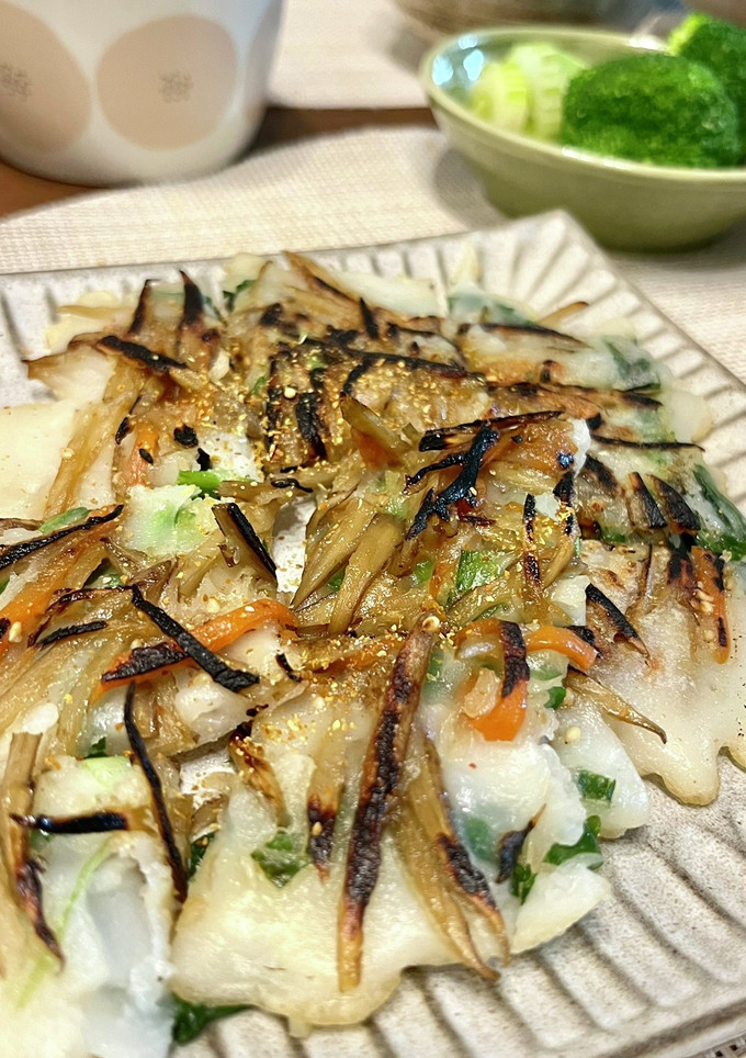 きんぴらごぼうの和風チヂミ-レシピのメイン写真