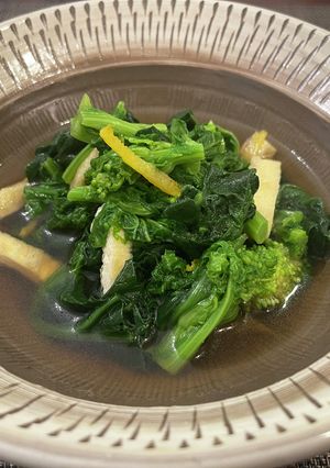 菜の花とゆずのおひたし-レシピのメイン写真