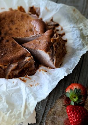 絶品♪いちごバスクチーズケーキ-レシピのメイン写真