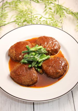 簡単！カレー風味ハンバーグ-レシピのメイン写真