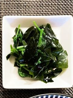 三つ葉とわかめの山葵和え-レシピのメイン写真