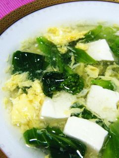 ✿菜の花と豆腐の三寒四温スープ✿-レシピのメイン写真