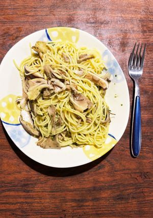 舞茸と椎茸のバジルパスタ-レシピのメイン写真