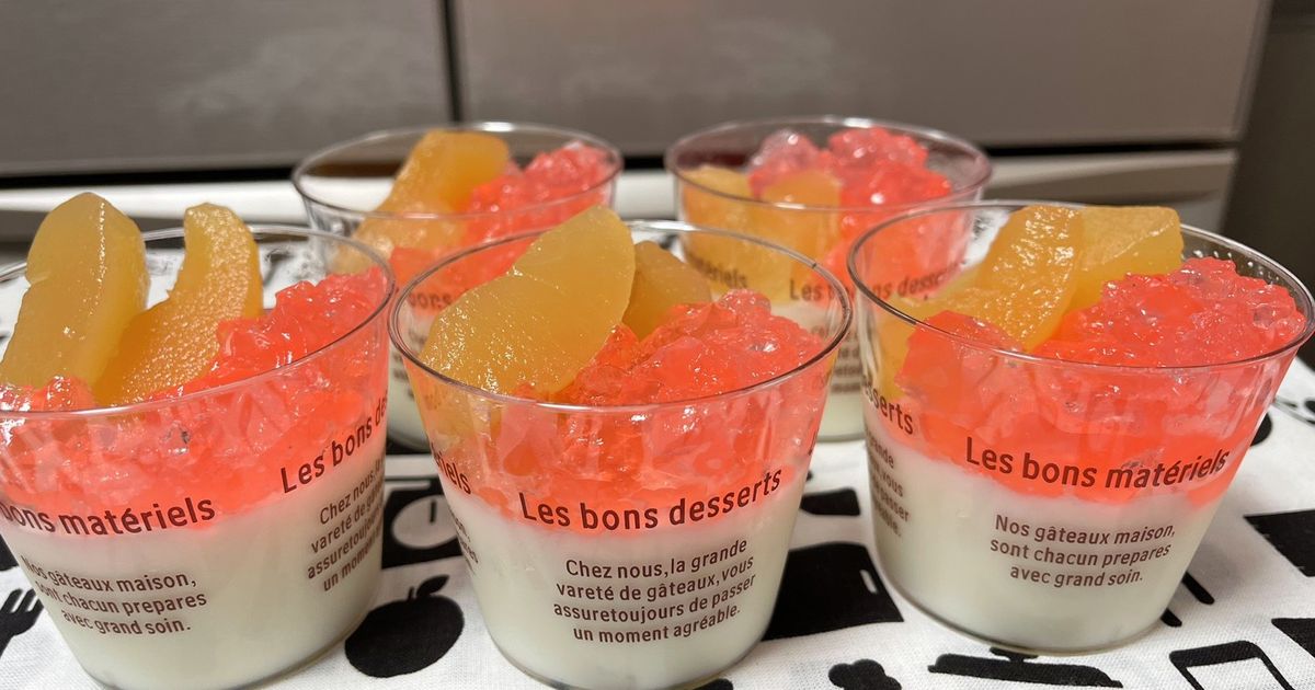 簡単！春色桃の杏仁豆腐♪ by ゆぅたん25 【クックパッド】 簡単