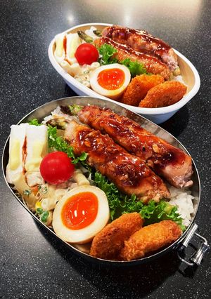 高校生弁当2023 3月1アスパラ肉巻き-レシピのメイン写真