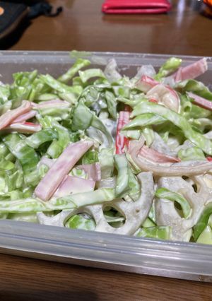 春キャベツ蓮根コールスロー-レシピのメイン写真