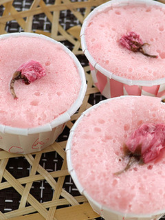 レンジで簡単*長芋で桜かるかん-レシピのメイン写真