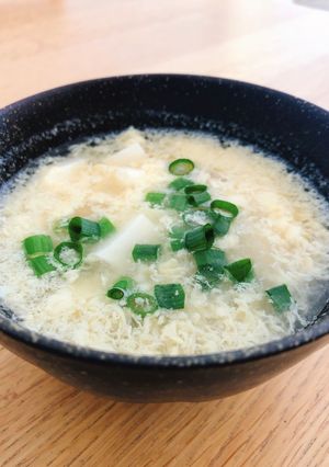 お手軽♪ 豆腐とふんわり卵の中華風スープ-レシピのメイン写真