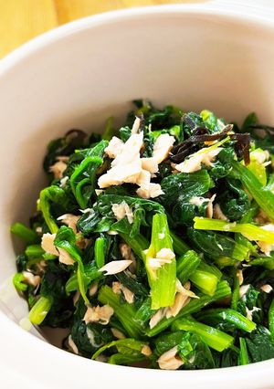 常備菜♪ほうれん草とツナの塩昆布和え-レシピのメイン写真
