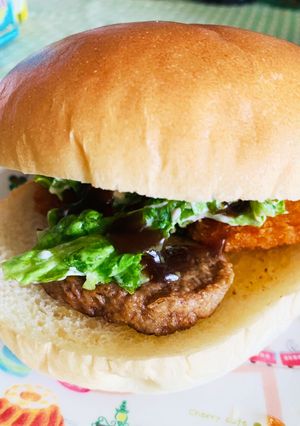 簡単三色バーガー-レシピのメイン写真