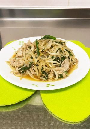 ご飯が進む簡単豚ニラもやし炒め-レシピのメイン写真