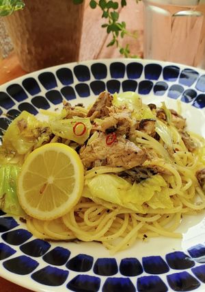 鯖とキャベツのパスタ☆爽やかレモン風味-レシピのメイン写真