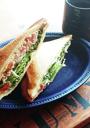 ホットサンド★めちゃ旨ツナトマトチーズ-レシピのメイン写真