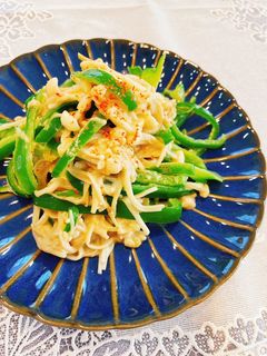 ピーマンとえのきのバター醤油炒め-レシピのメイン写真