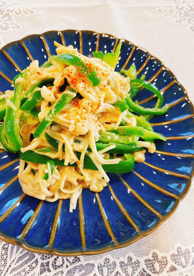 ピーマンとえのきのバター醤油炒め-レシピのメイン写真