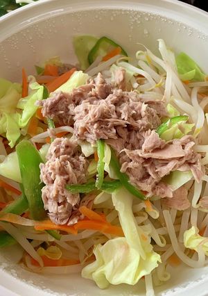 カット野菜とツナのレンジ蒸し☆-レシピのメイン写真
