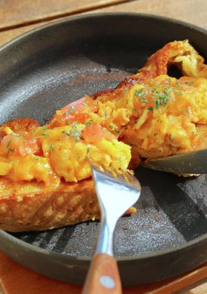 トマトエッグのお食事フレンチトースト-レシピのメイン写真