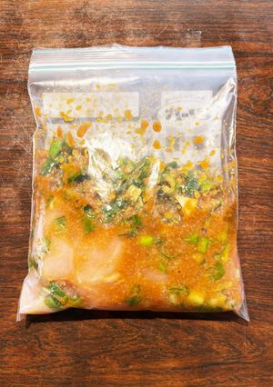 鳥胸肉とネギ醤油麹漬け　冷凍保存-レシピのメイン写真