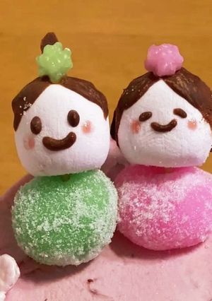 ひなまつり　駄菓子でお雛様飾り-レシピのメイン写真