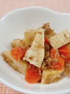 ベジ♪たけのことにんじんの土佐煮-レシピのメイン写真