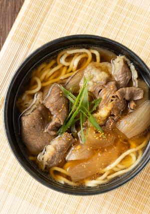 牛丼の具で味噌風味ラーメン-レシピのメイン写真