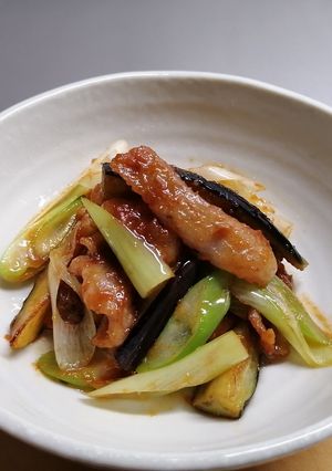 豚バラ肉とナスの味噌炒め-レシピのメイン写真