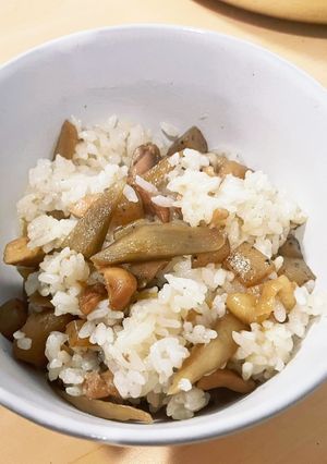 煮詰めて混ぜる！鶏ゴボウ飯！-レシピのメイン写真