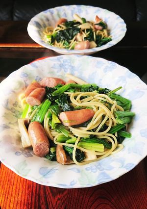 ほうれん草とウインナーの醤油パスタ-レシピのメイン写真