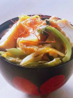簡単♪レンジで厚揚げふわとろ親子丼☆昼食-レシピのメイン写真